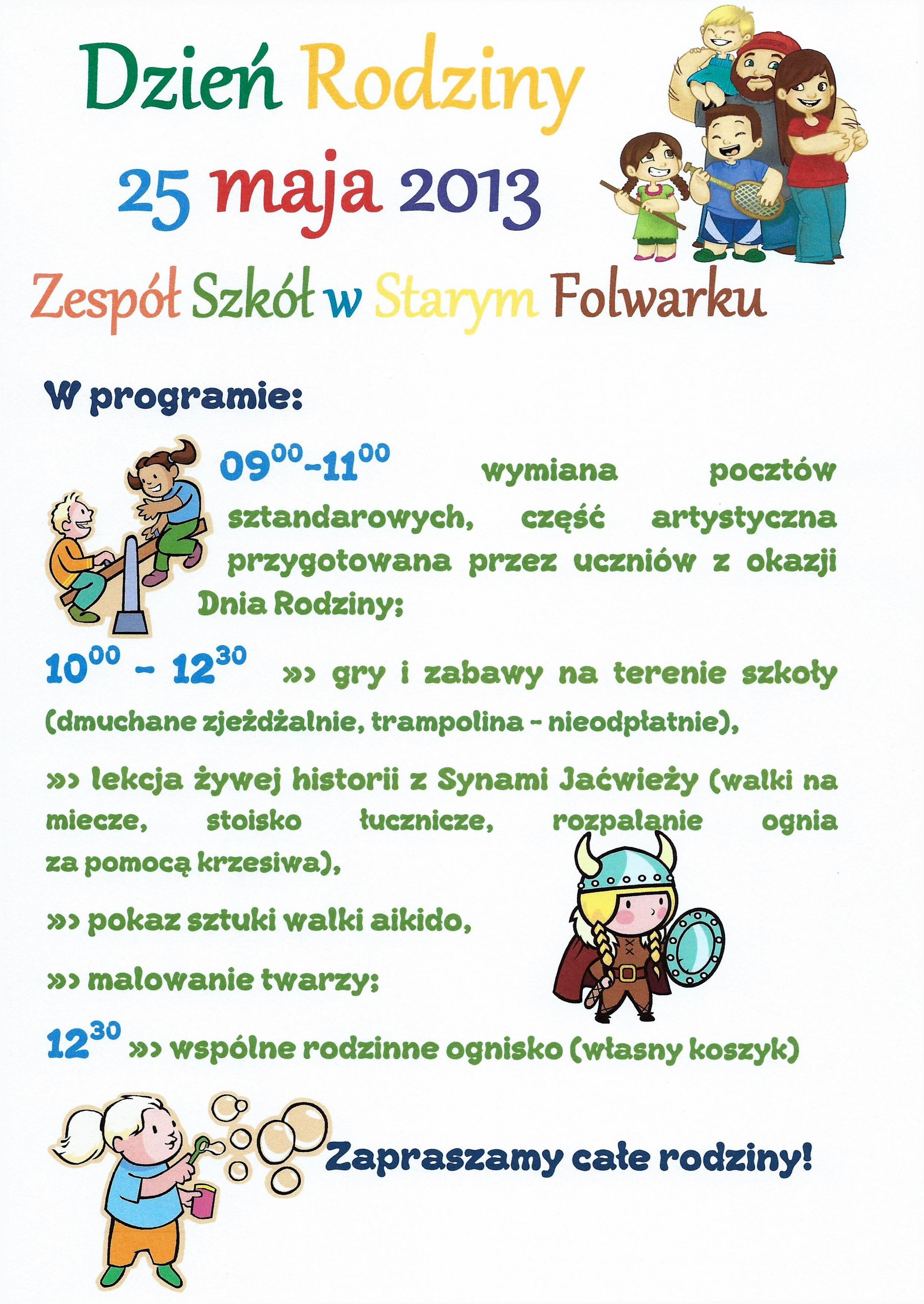 dzień rodziny 25 maja 2013