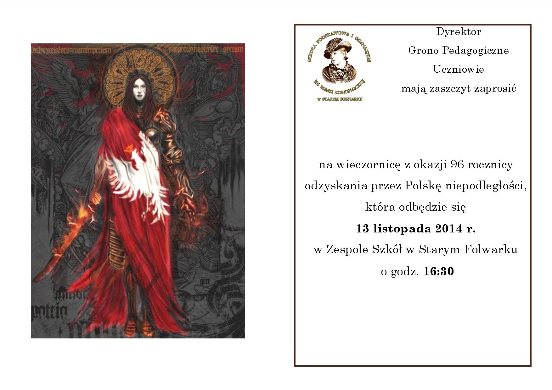 zaproszenie - wieczornica