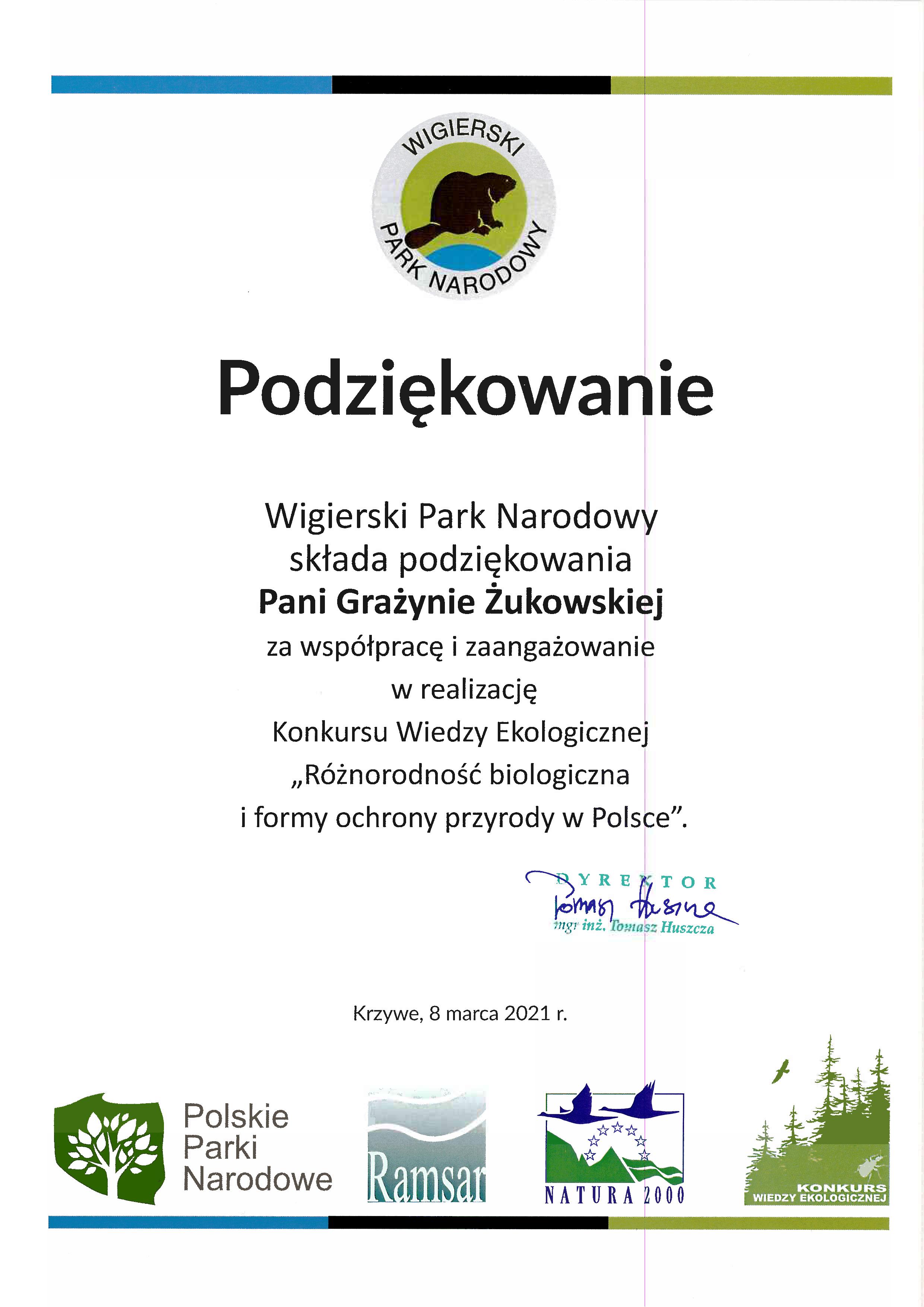 podziękowanie