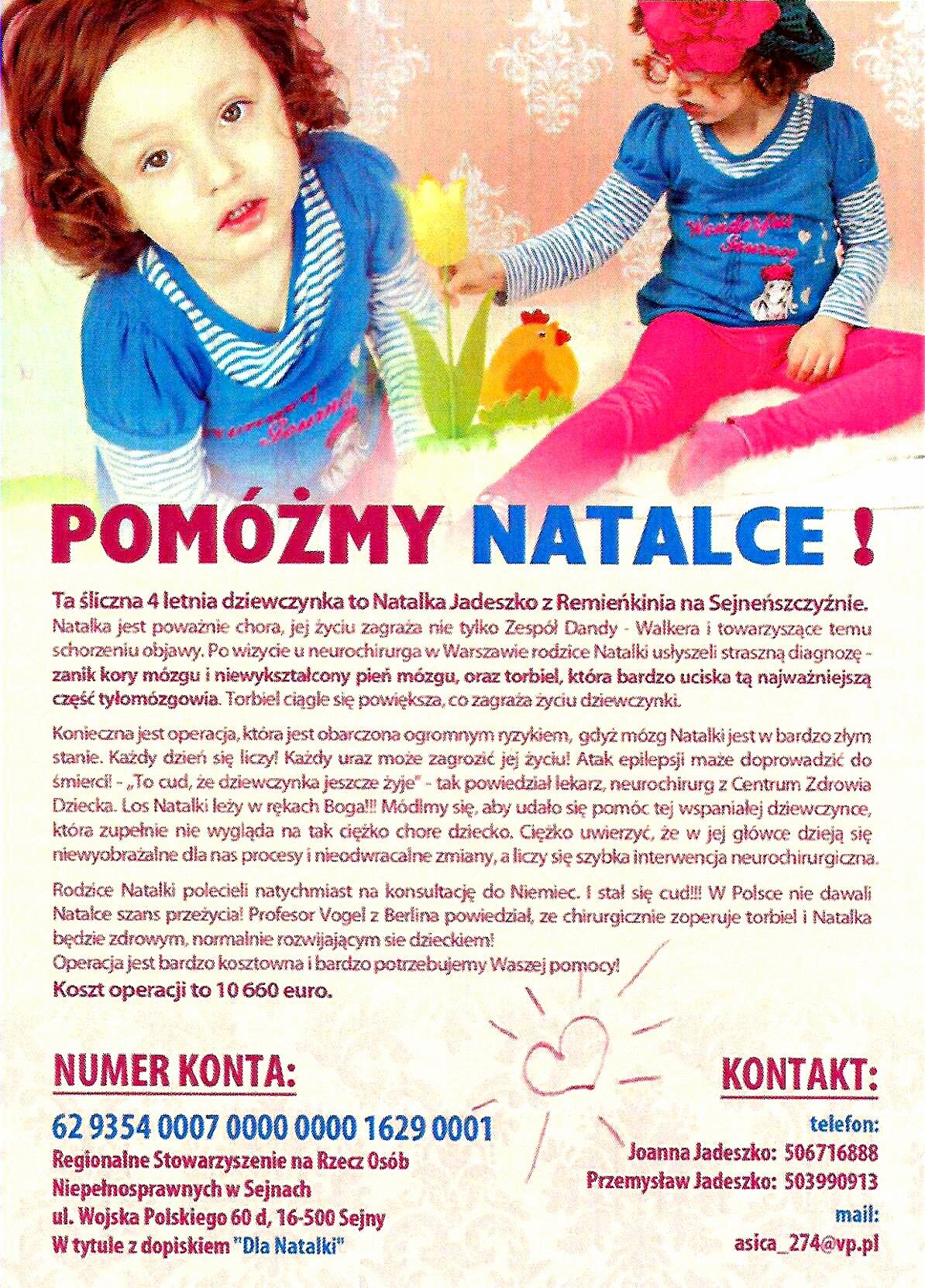 POMÓŻMY NATALCE!!!