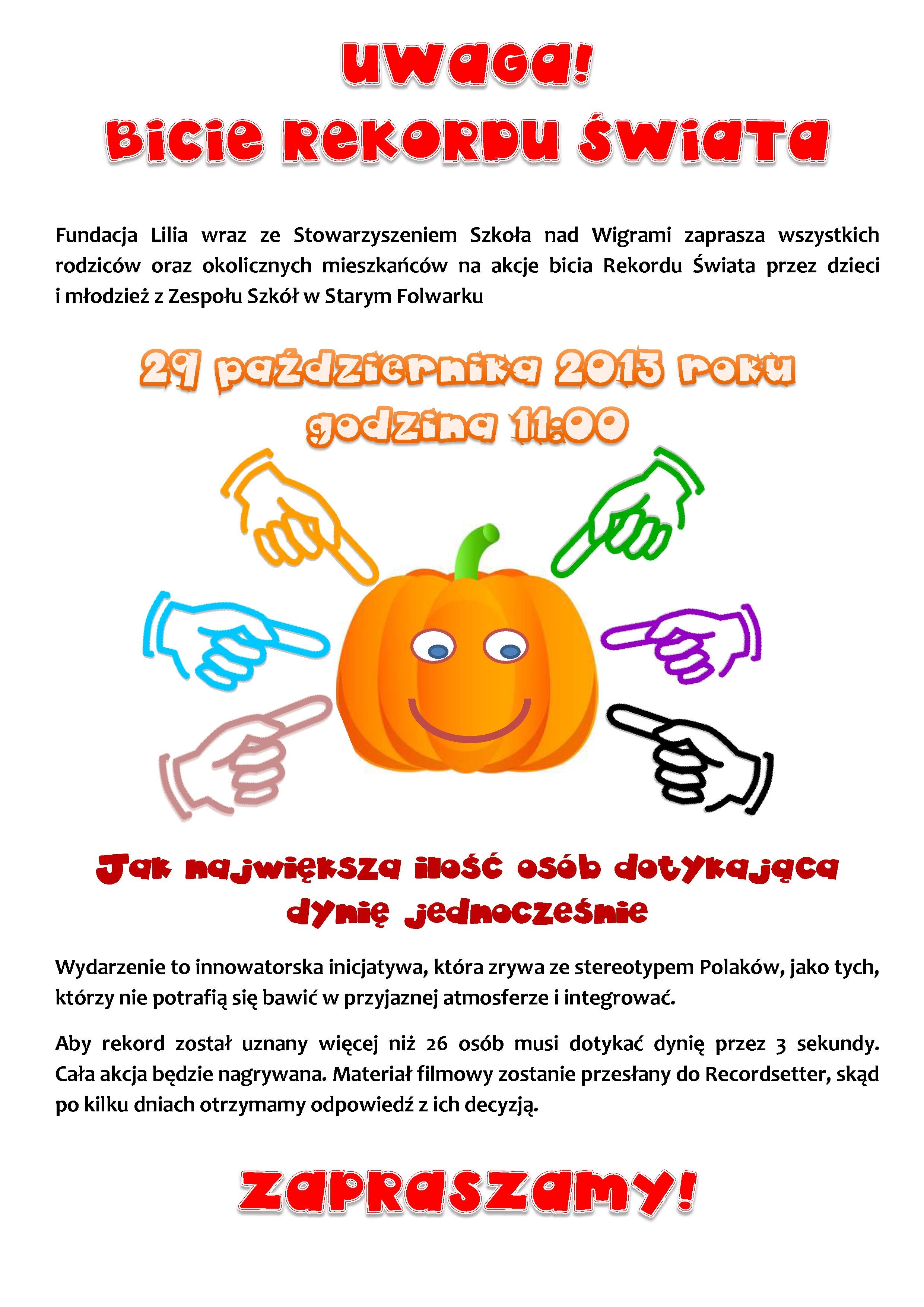 UWAGA!!! BICIE REKORDU ŚWIATA!!!