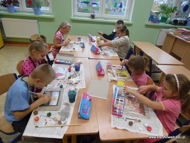 Pejzaż jesienny na folii – zajęcia plastyczne